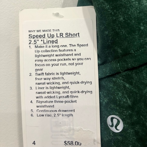 Lululemon Speed up LR Short 2.5” Lined - Picture 4 of 4